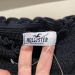 Hollister  Smocked Long Sleeve Jumpsuit Solid Black Women’s Size Medium Photo 4