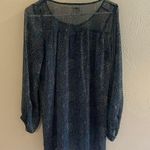 O'Neill Blue Patterned Sheer Blouse/Dress Photo 5