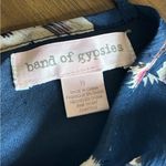 Band of Gypsies Navy Floral V Neck Romper Size Small Boho Photo 8