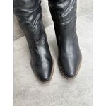 Cathy Jean VTG  Black Leather Cowgirl Slouchy Western Cowboy Boots Women’s 7 Photo 1