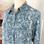 Zadig & Voltaire  Rougi Snake Dress Blue Sz L Photo 4