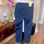 Flare Navy Blue Leggings Crop Comfy Soft Womens Small Pockets Photo 7