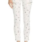 Joie  Park White Blue Pink Floral Print Skinny Pants Jeans Zipper Pockets Size 29 Photo 0