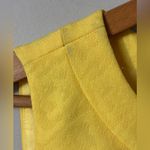 Calvin Klein TAHARI Women's Textured Yellow Sleeveless Midi Dress w/Faux Belt Lined - Size 8 Photo 8