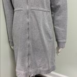 Dunderdon Knee Length Gray Fleece Coat Large Photo 2