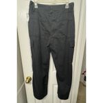 Gap NWT! Black Wide-Leg Twill Cargo Pants - Size 6 Petite Photo 3