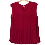 Juicy Couture Sleeveless Tunic Top XXL Work Casual Business Pleated Photo 2