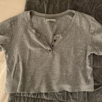 Abercrombie & Fitch Gray comfy abercombie pajama top Photo 0