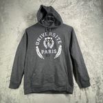 Université‎ Paris Gray Hoodie Unisex Medium College Streetwear Y2K Alam Fashion Photo 1