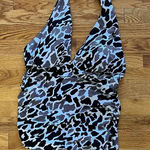 Miraclesuit Magicsuit‎ Zebra Print Zooloo Shaping Slimming Tankini Top Size 14 Black Photo 0