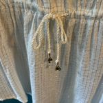 Free People  White Embellished Peplum Blouse | Size Small Photo 3