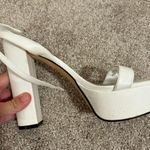 Nine West white platform heels Photo 0