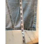 American Eagle Low Rise Womens Light Wash Denim Maxi Skirt With Slit y2K Size 8 Photo 7