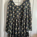 Blu Pepper Vintage Anthropologie Floral Long Sleeve Tunic mini dress medium Photo 0