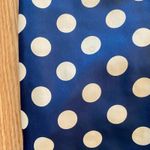 Vintage 1950s Blue Polka Dot Bow Midi Pin Photo 12