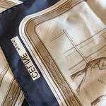 CELINE  Silk Scarf Horse Racing Blue Steed Riders Races Vintage Large Picture Photo 7