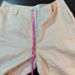 Talbots  Petites Irish Linen Beige Wide Leg Cropped‎ Pants Size 12 Career Office Photo 5