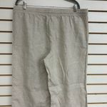 L.L.Bean Premium Linen Breezy Pull-On Pants Oatmeal Size 18 NWT Linen Linen Photo 5