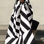 TWICE CHIC BOUTIQUE | Black White Ball Skirt Elastic Waist Pull On | Size XXL Photo 0