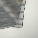 Vintage Multicolor Diagonal Stripe Long Rectangle Scarf Sheer Polyester Blue Photo 10