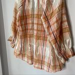 Madewell  Plaid Cotton Silk Blouse Photo 8