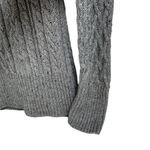 White House | Black Market Silver Gray Cable Knit Cowl Neck Sweater Size S Photo 5