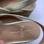 Linea Paolo  SANDAL platform Gold slingback open toe size 5M F15 Photo 3