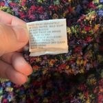 Northern Isles womens large multicolor sweater puffy cute unigue rainbow cardiga Blue Photo 6