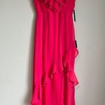 Lulus NEW  Love From Above Pink Ruffled Surplice Maxi Dress Photo 1