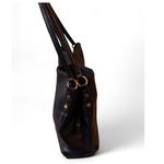 Anne Klein  Hobo Bag Black Faux Leather Photo 3