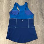 Lululemon Women’s Sz 4 Racer Back Sleeveless Athletic Workout Yoga Blue Tank Top Photo 1