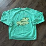 Pink Lily “Queen of the Green” Graphic Sweatshirt – Size L – Green Photo 0