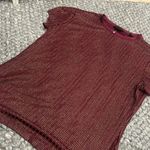 Ted Baker Catrina Metallic Stripe
Fitted Tee In Oxblood Photo 4