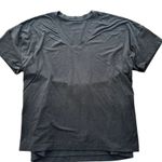 Lululemon Split Side-Tie Tee V-Neck Shirt Grey Plus Size 16 Cotton Maternity Photo 1