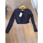 NWT Calia Ruched Rash Guard In Black Size Large Photo 4