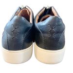 Frye Lena Black Leather Low Zip Oxford Sneaker Size 7 Photo 2