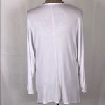 Annabelle top front knot draped long sleeve White Size M NWT Size M Photo 4