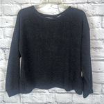 Kaileigh Women's NWOT Black Sparkle Open Back Holiday Dressy Sweater Size PS Photo 0
