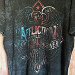 Affliction  Black Burnout Live Fast Eagle Graphic T Shirt Photo 3