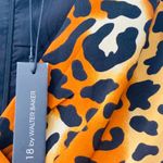 W118 By Walter Baker Orange Leopard Print Long Sleeve V-Neck Maxi Dress Sz M NWT Photo 11