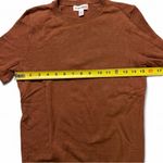 Nordstrom Brown Knit Short Sleeve Sweater by  Minimalist Preppy Soft Pullover XXS Photo 3