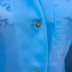 Vintage 70s Nurse Maid Uniform Costume Daisy Bedgood Blue Polyester Long Sleeve Photo 5