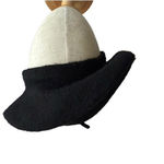 Global Accessories Wool Beret Annastina Black Nordic Icelandic Luxury Paris OS Photo 0