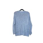 American Eagle Blue & White Marled Tight Knit Oversized Sweater Photo 6