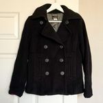 J.Crew Double Breasted Wool Black Coat Photo 0