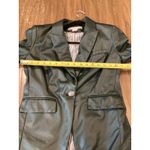 Veronica Beard  Hollis Emerald Faux Vegan Leather Dickey Jacket Blazer Size 4 Photo 5