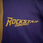 Rockstar Original Jacket‎ size Small women’s purple and yellow cold shoulder Photo 4