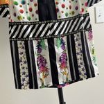 Just Cavalli NWOT  Italy Silk Twill Floral, Spot & Stripe Tunic Dress 38 IT Photo 8