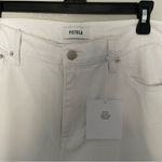 Pistola  Presley High Rise Relaxed Roller Jeans White Blizzard NWT Photo 2