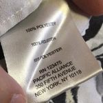 Ellen Tracy Floral V-Neck Blouse Lightweight Tie Sleeve Top Photo 3